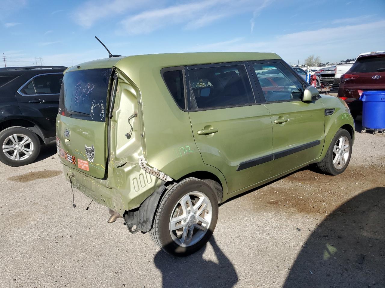 2011 KIA Soul VIN KNDJT2A21B7223018 Copart auction photo, rear end damage thumbnail 3