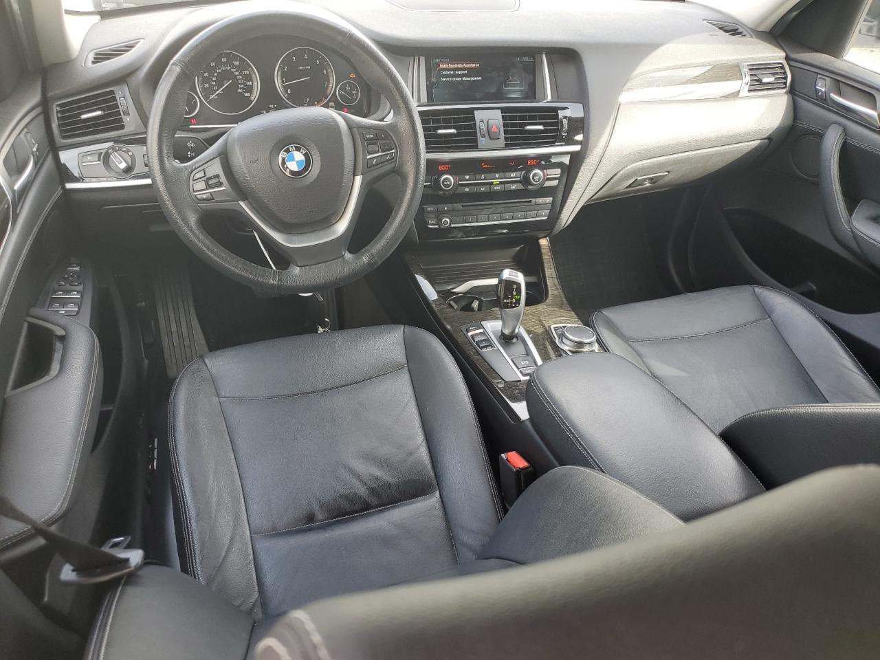 2017 BMW X3 VIN 5UXWZ7C38H0V90442 Copart auction photo, front end damage thumbnail 8