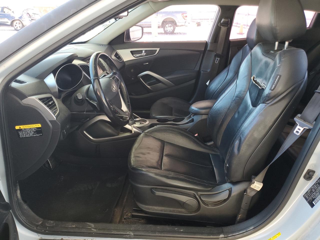 2014 Hyundai Veloster VIN KMHTC6AD4EU213022 Copart auction photo, side / front end damage thumbnail 7