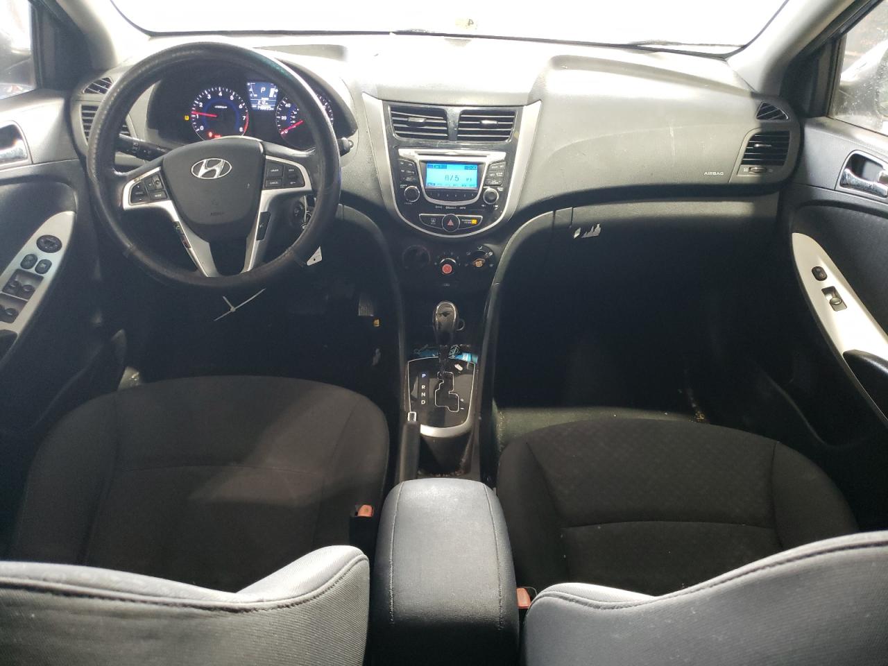 2013 Hyundai Accent VIN KMHCU5AE9DU105008 Copart auction photo, front end / side damage thumbnail 8