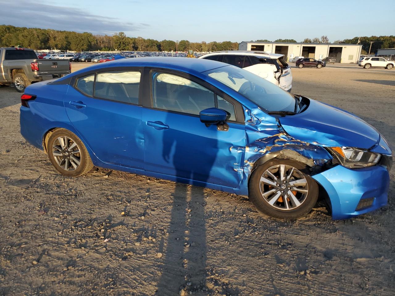2021 Nissan Versa VIN 3N1CN8EV7ML842881 Copart auction photo, front end / side damage thumbnail 4