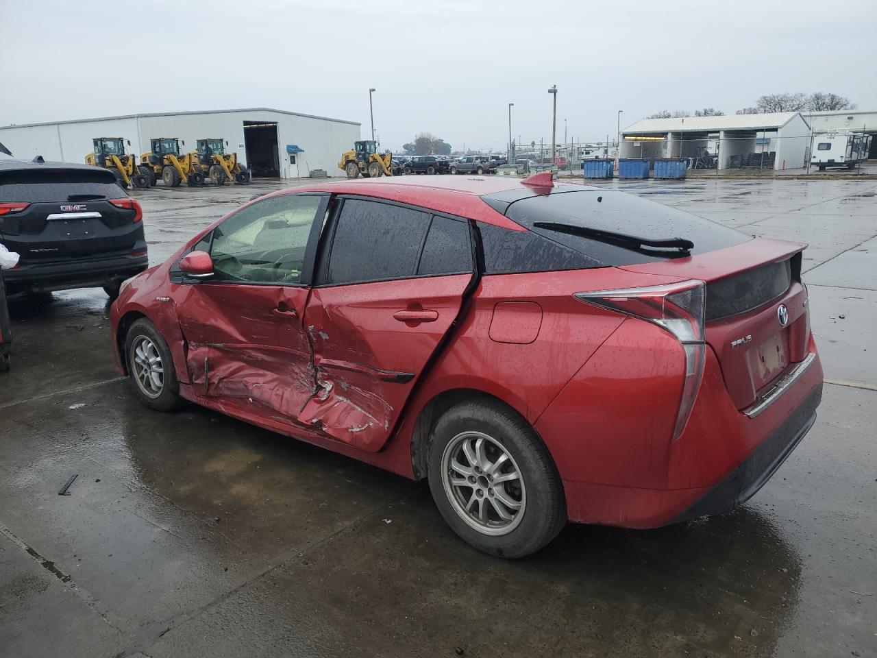 2016 Toyota Prius VIN JTDKARFU4G3510168 Copart auction photo, side / rear end damage thumbnail 2
