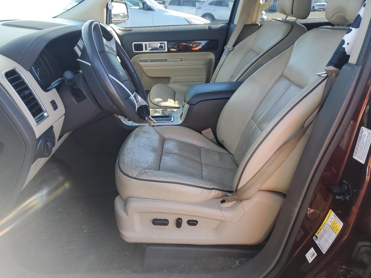 2010 Lincoln MKX VIN 2LMDJ8JC1ABJ05006 Copart auction photo, front end / rear end damage thumbnail 7