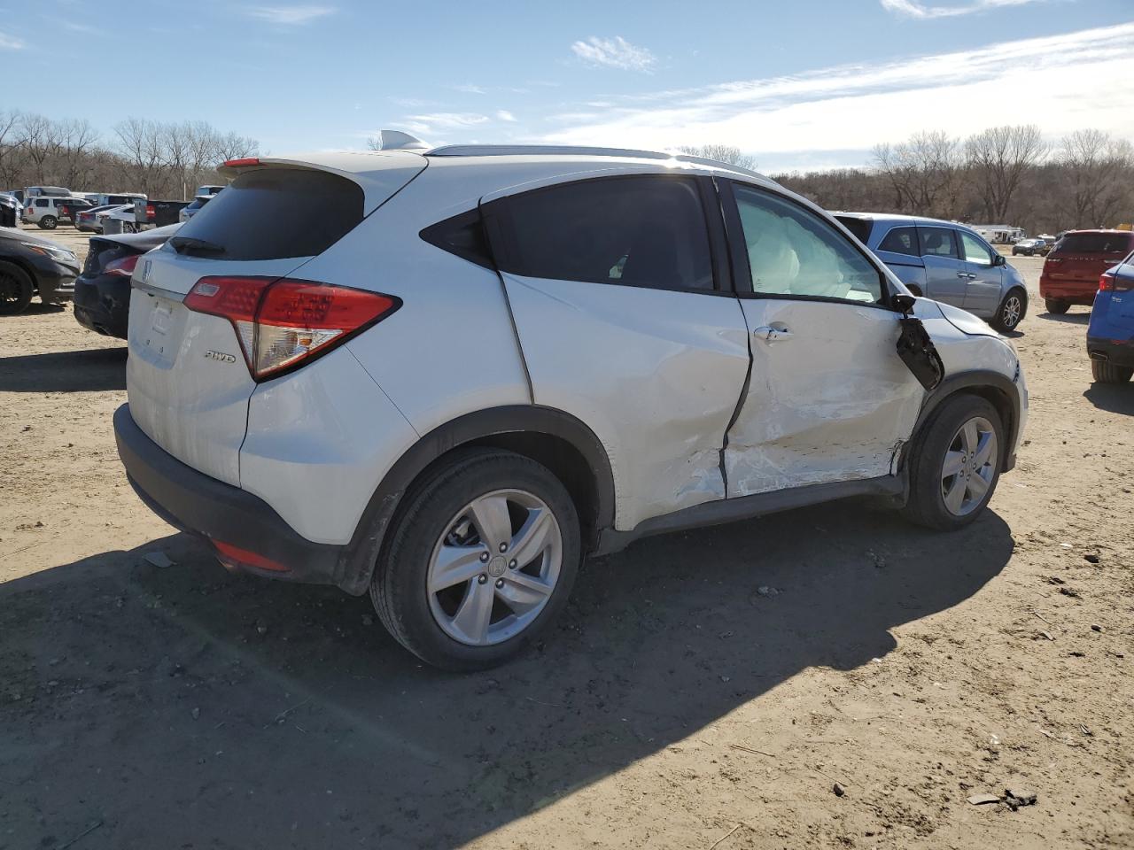 2020 Honda HR-V VIN 3CZRU6H55LM724082 Copart auction photo, side damage thumbnail 3