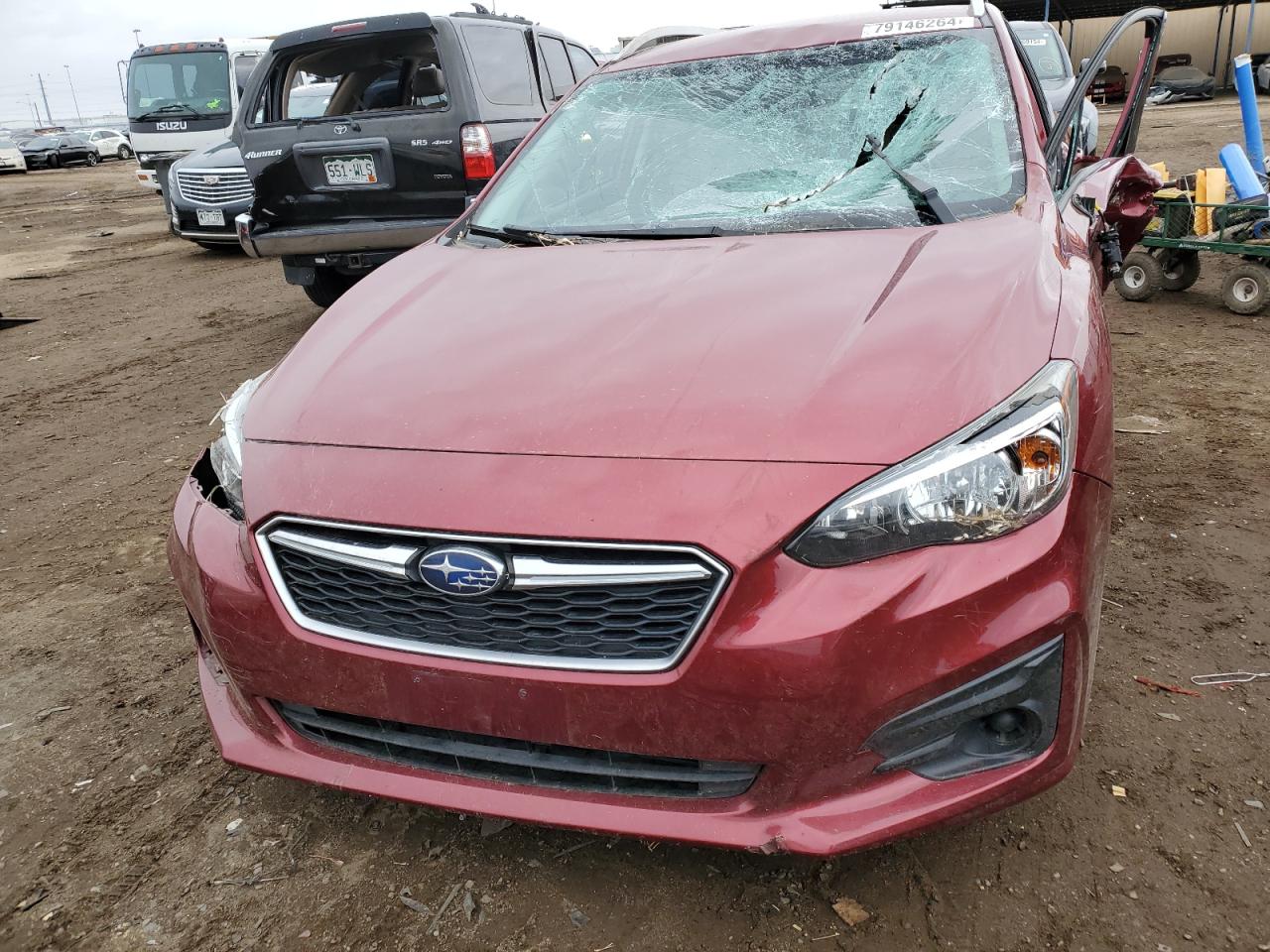 2018 Subaru Impreza VIN 4S3GTAB65J3700822 Copart auction photo, side damage thumbnail 5