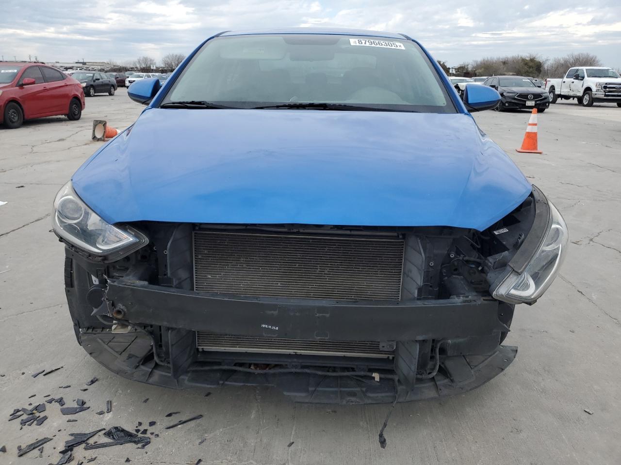 2017 Hyundai Elantra VIN KMHD74LF9HU338100 Copart auction photo, front end damage thumbnail 5