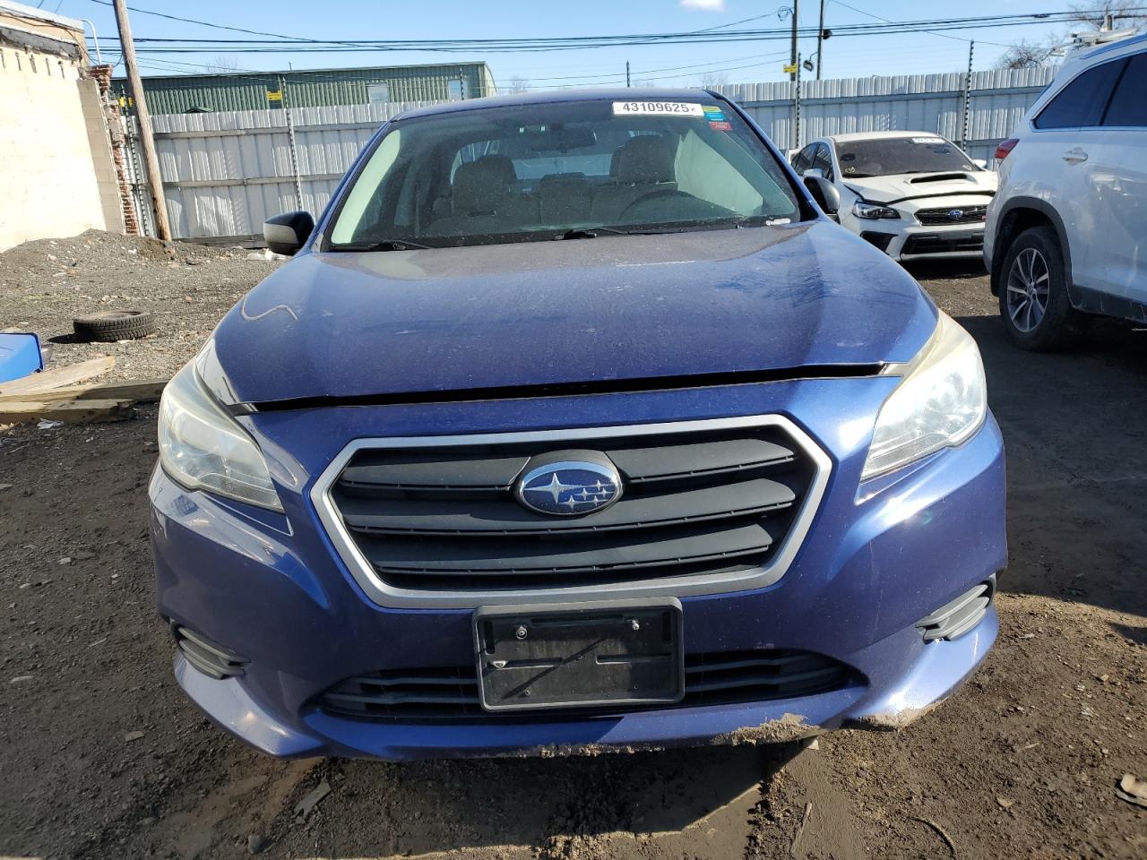 2015 Subaru Legacy VIN 4S3BNAA67F3057192 Copart auction photo, side damage thumbnail 5