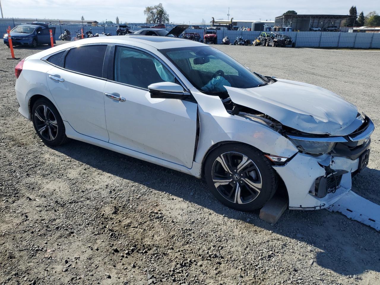 2016 Honda Civic VIN 19XFC1F99GE224091 Copart auction photo, front end / side damage thumbnail 4