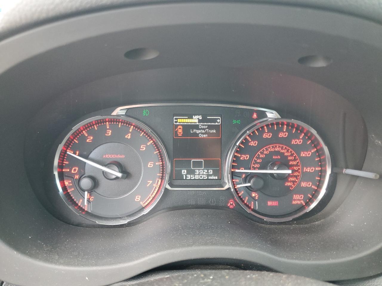 2017 Subaru WRX VIN JF1VA1F68H9804449 Copart auction photo, rear end damage thumbnail 9