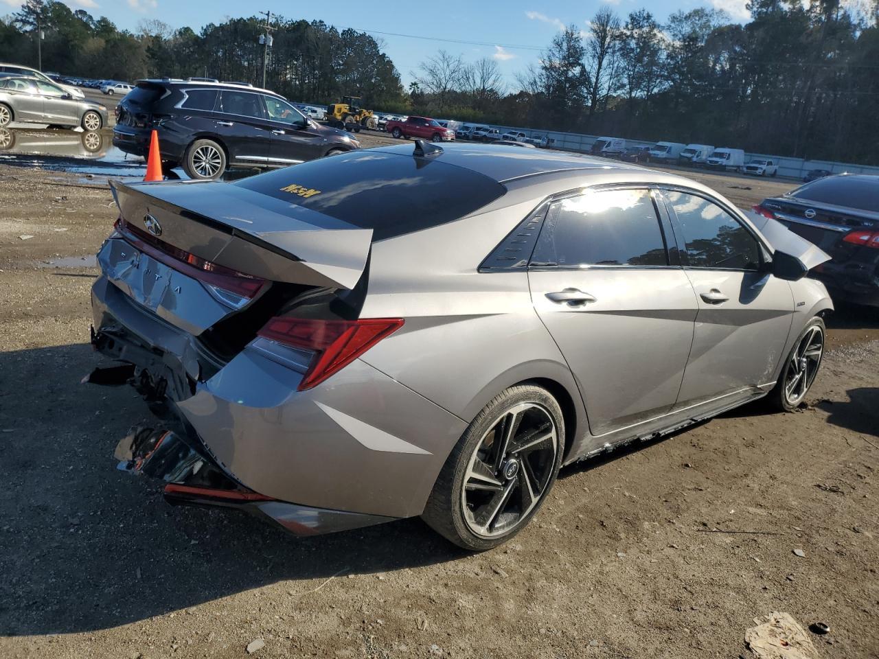 2023 Hyundai Elantra VIN KMHLR4AFXPU433823 Copart auction photo, all over damage thumbnail 3