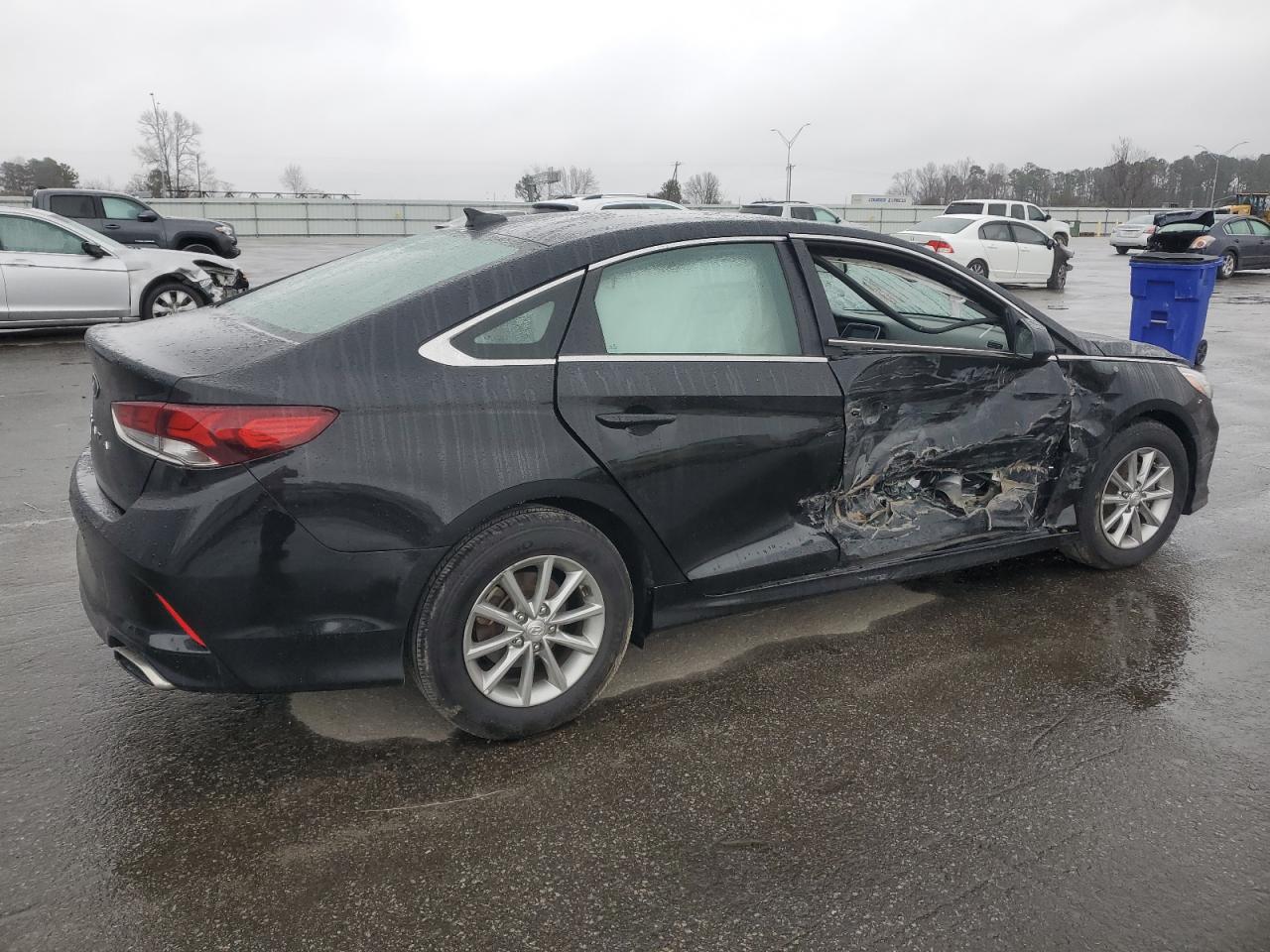 2018 Hyundai Sonata VIN 5NPE24AFXJH622748 Copart auction photo, side damage thumbnail 3