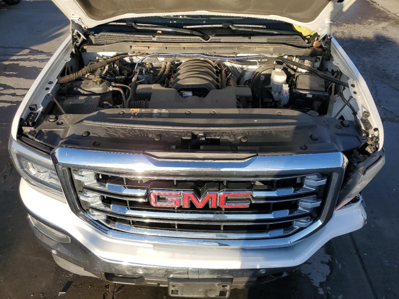 2016 GMC Sierra VIN 3GTU2NEC5GG283576 Copart auction photo, front end / side damage thumbnail 11