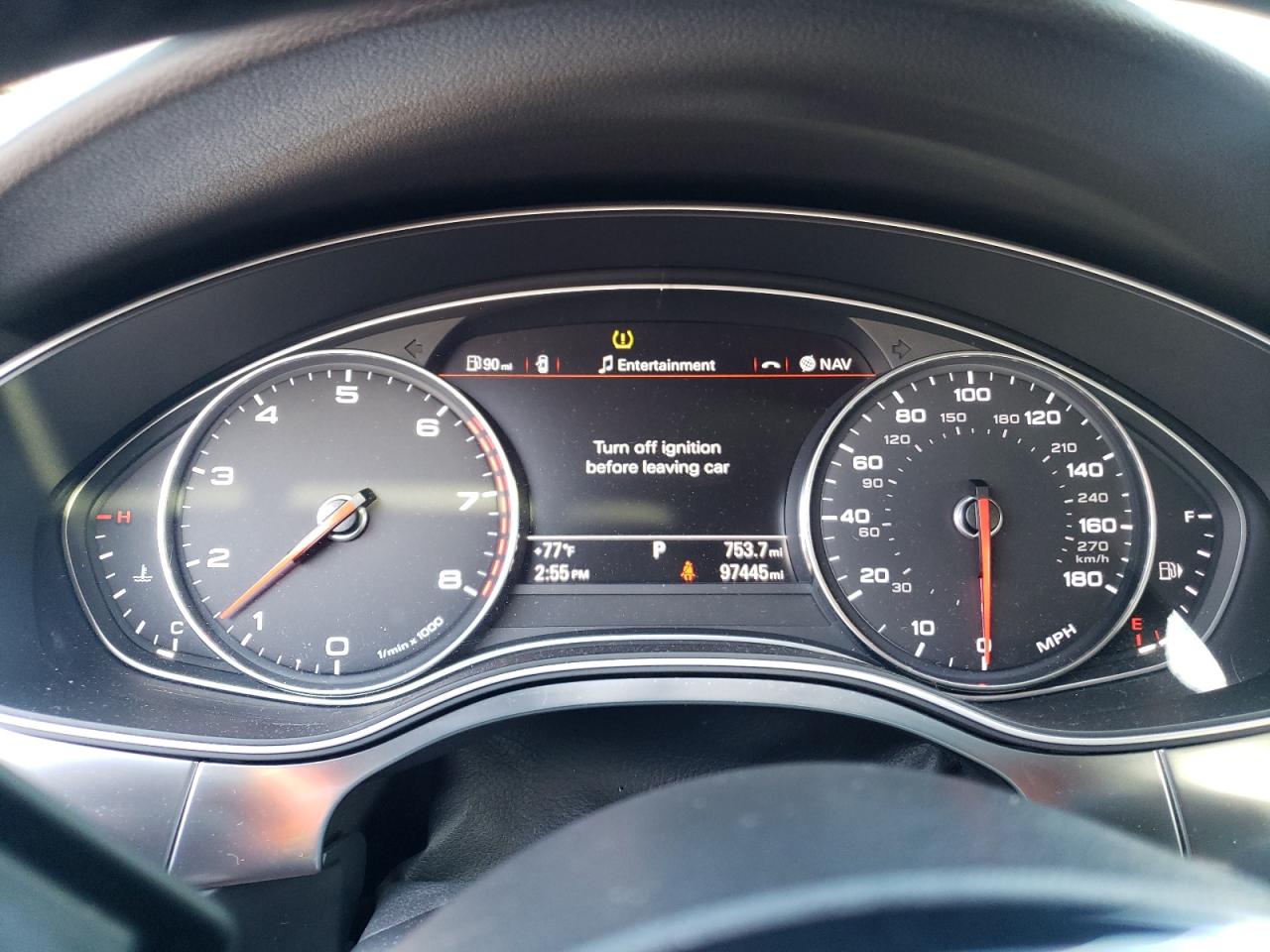 2015 Audi A6 VIN WAUGFAFCXFN009107 Copart auction photo, front end damage thumbnail 9