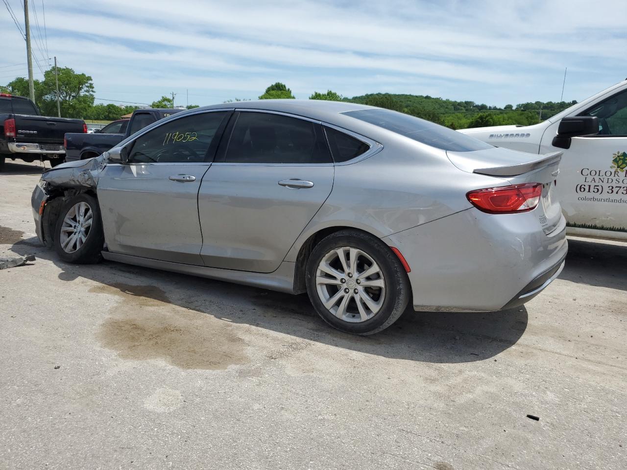 2015 Chrysler 200 VIN 1C3CCCAB6FN652384 Copart auction photo, front end / side damage thumbnail 2