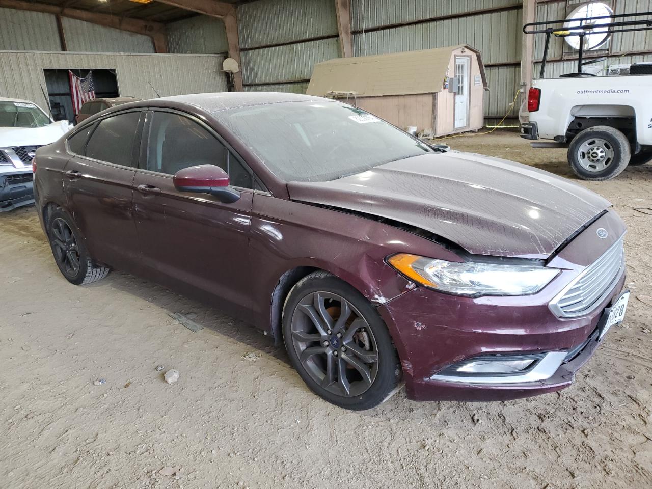 2018 Ford Fusion VIN 3FA6P0HD1JR231526 Copart auction photo, minor dent/scratches damage thumbnail 4