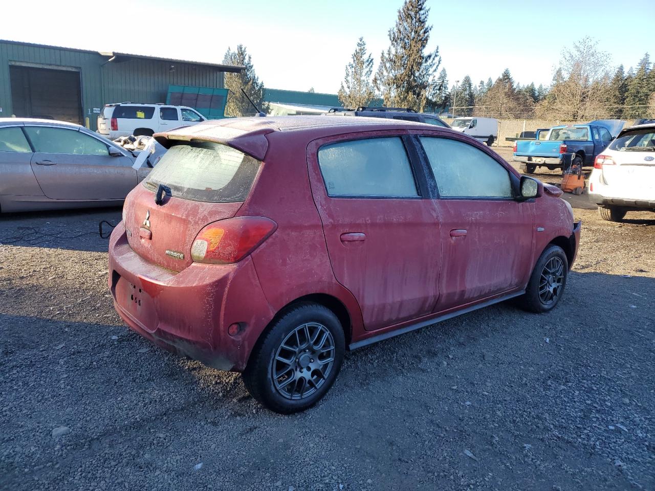 2015 Mitsubishi Mirage VIN ML32A3HJ0FH053900 Copart auction photo, front end damage thumbnail 3