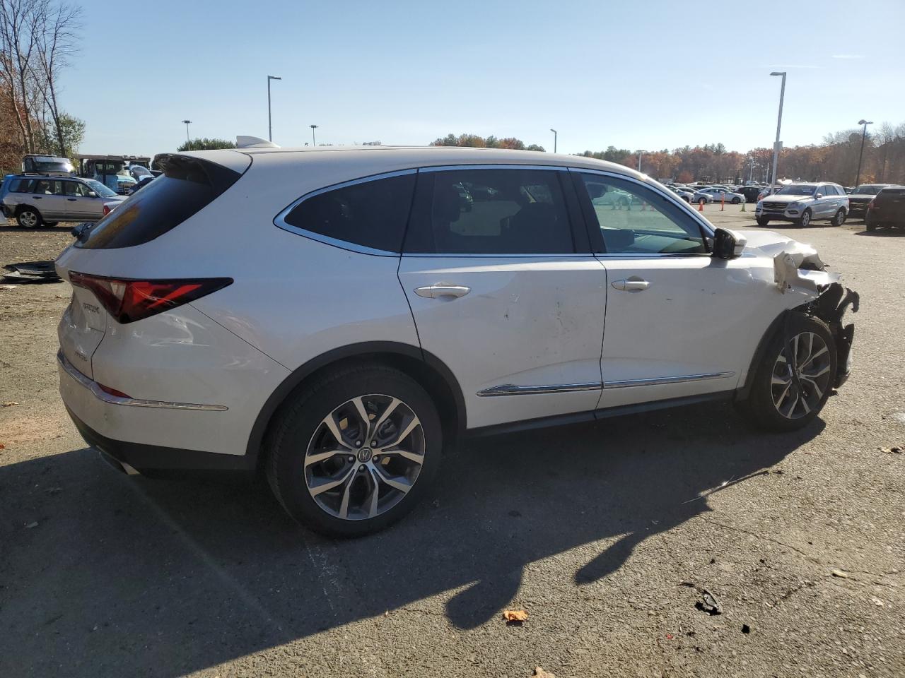 2024 Acura MDX VIN 5J8YE1H46RL023779 Copart auction photo, front end / side damage thumbnail 3