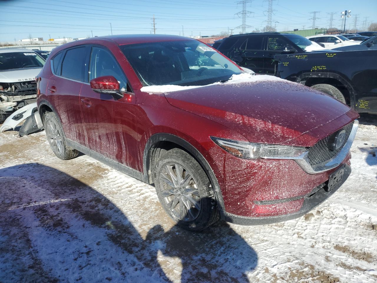 2021 Mazda CX-5 VIN JM3KFBDM4M0410152 Copart auction photo, rear end / side damage thumbnail 4