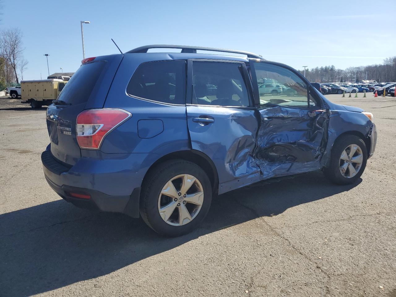 2014 Subaru Forester VIN JF2SJAECXEH544157 Copart auction photo, side damage thumbnail 3