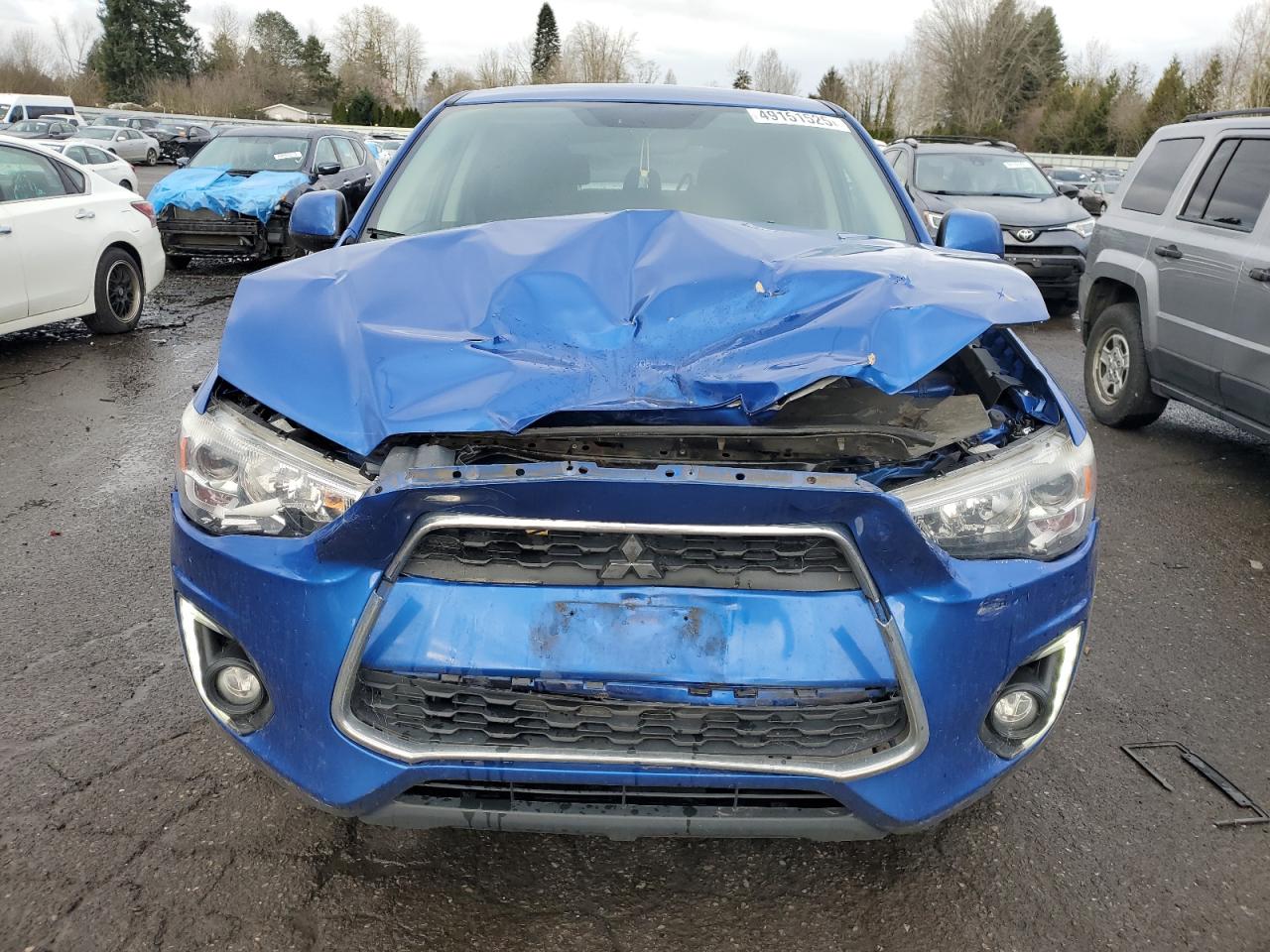 2015 Mitsubishi Outlander VIN 4A4AR4AU8FE020116 Copart auction photo, front end damage thumbnail 5