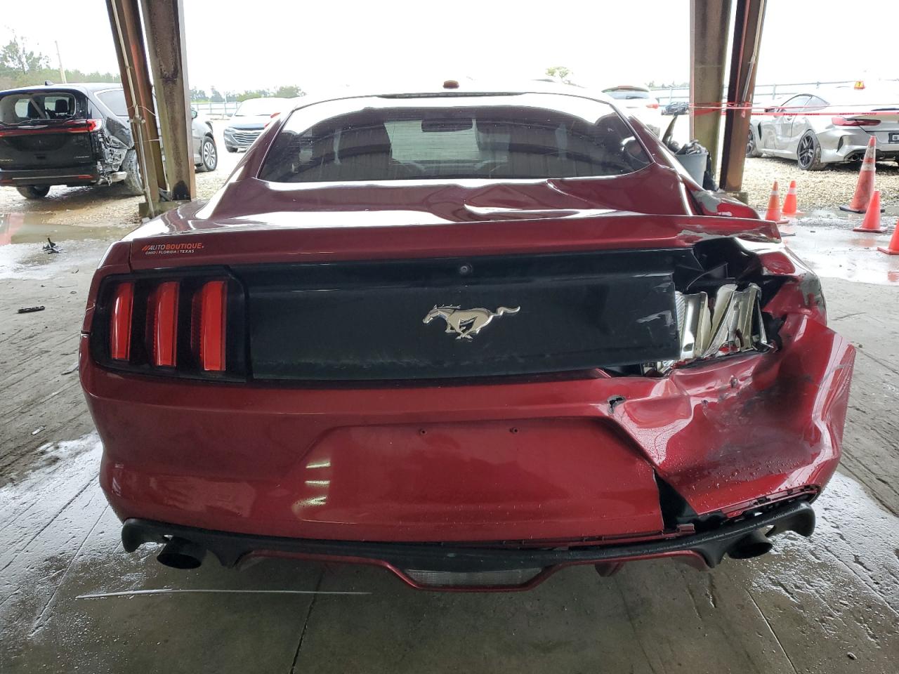 2015 Ford Mustang VIN 1FA6P8TH8F5341170 Copart auction photo, rear end damage thumbnail 6