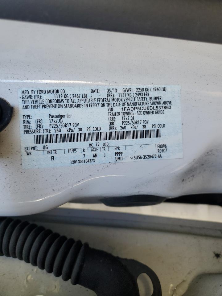 2013 Ford C-MAX VIN 1FADP5CU6DL537863 Copart auction photo, all over damage thumbnail 15