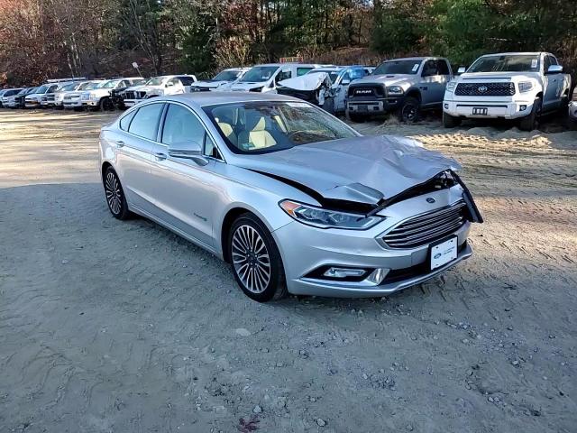 2018 Ford Fusion VIN 3FA6P0RU8JR250265 Copart auction photo, front end / side damage thumbnail 11