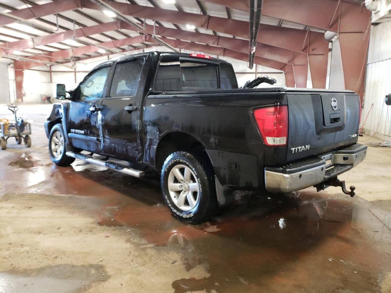 2012 Nissan Titan VIN 1N6AA0EC1CN302003 Copart auction photo, side / front end damage thumbnail 2