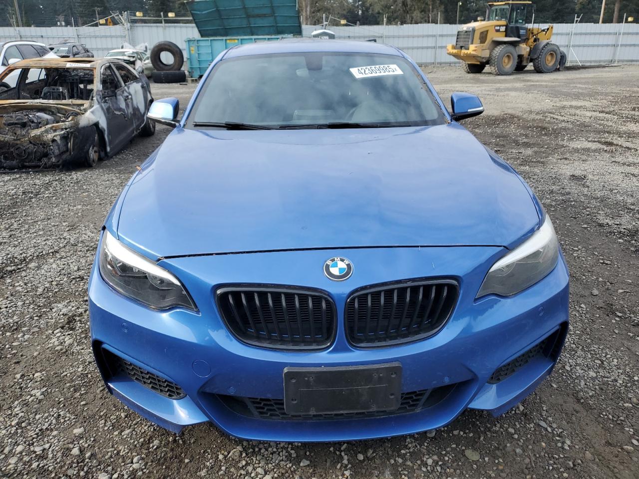 2015 BMW 2er VIN WBA1F5C53FV256682 Copart auction photo, side damage thumbnail 5