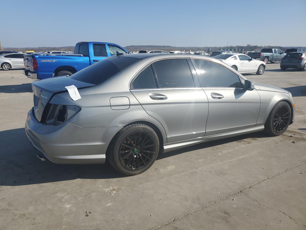 2013 Mercedes-Benz C-klasse VIN WDDGF8AB8DR273514 Copart auction photo, rear end damage thumbnail 3