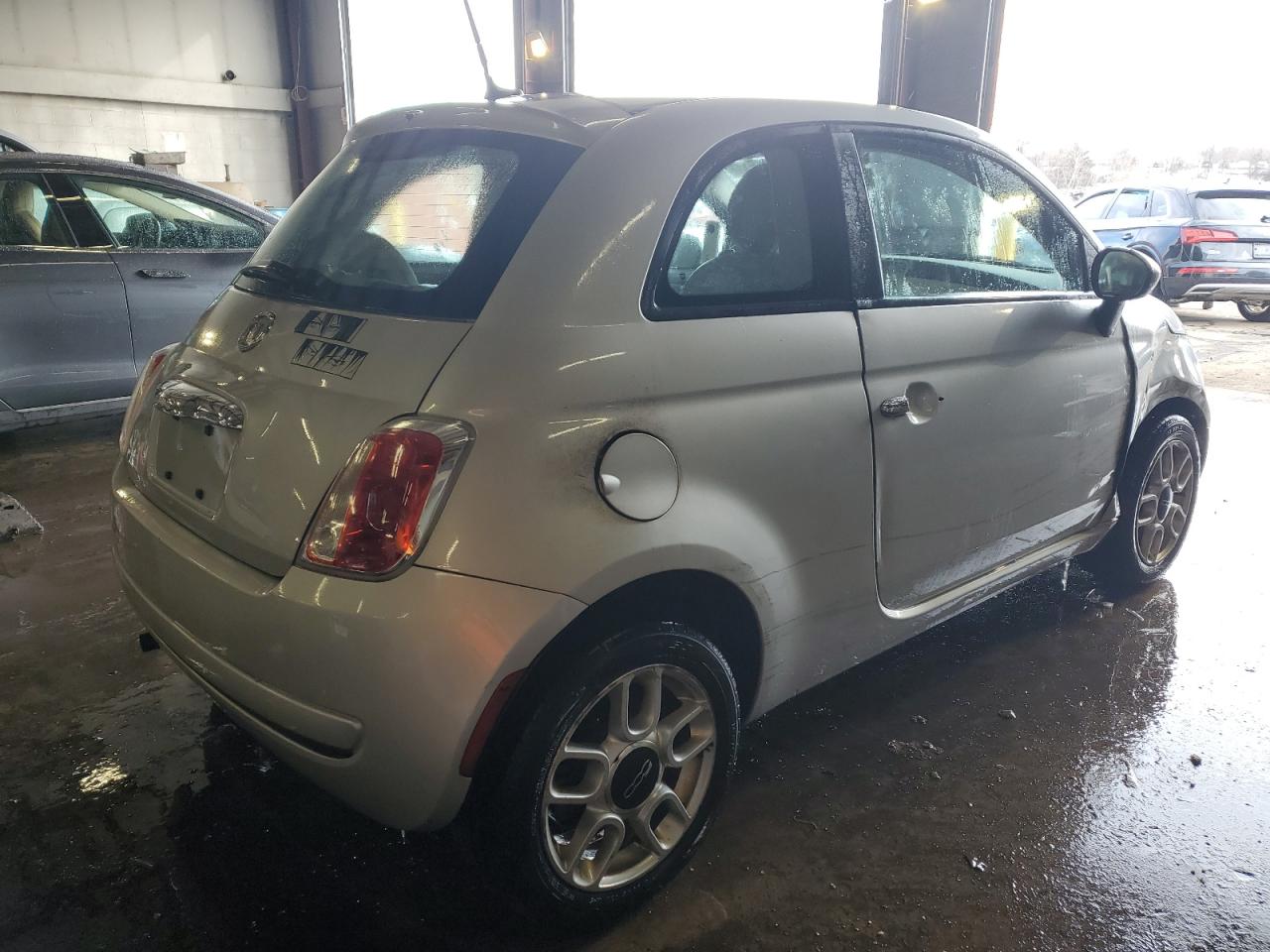 2012 Fiat 500 VIN 3C3CFFAR2CT104304 Copart auction photo, side damage thumbnail 3