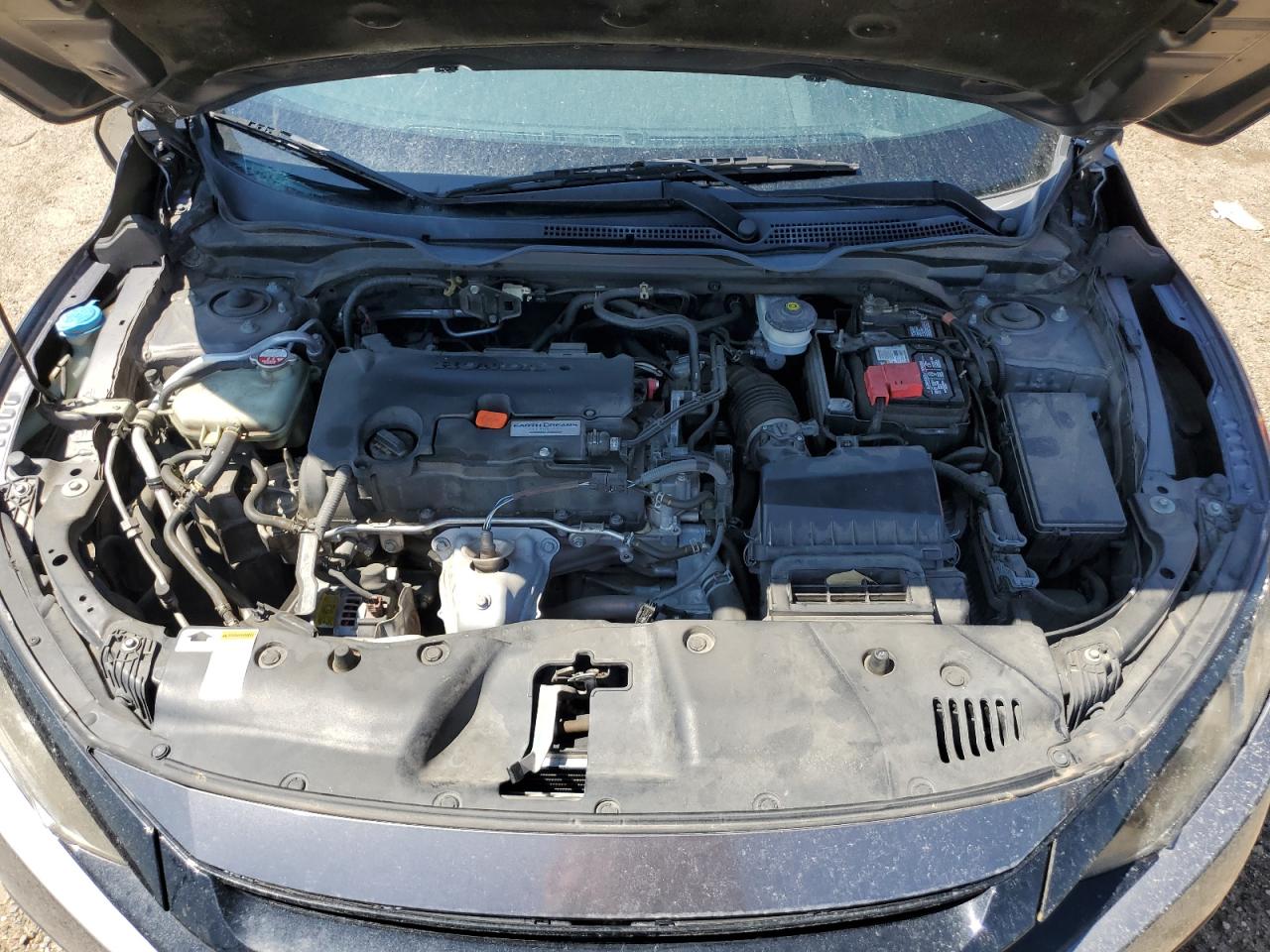 2017 Honda Civic VIN 19XFC2F57HE077225 Copart auction photo, side / front end damage thumbnail 11