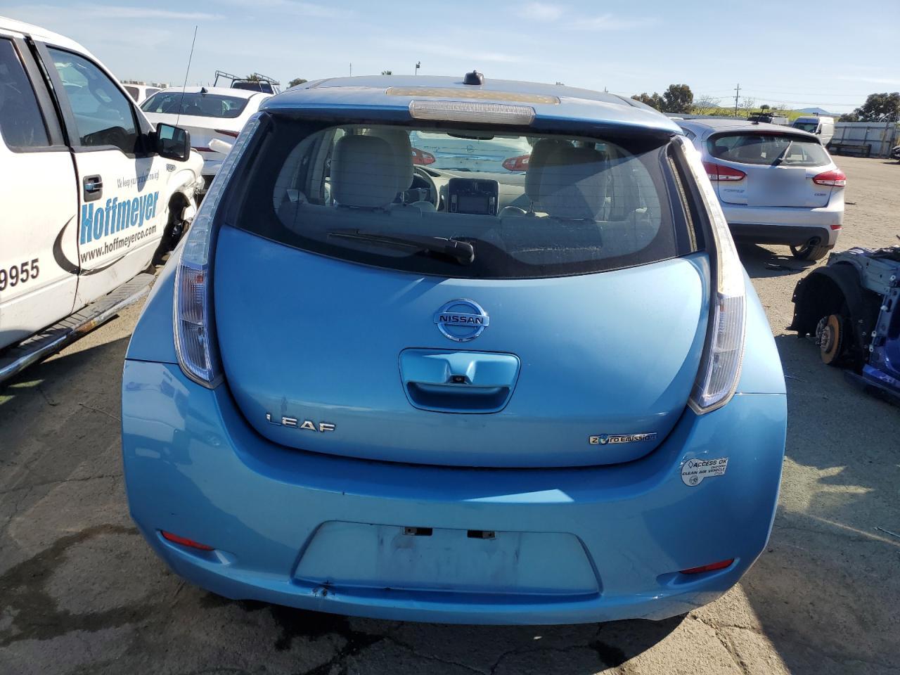 2012 Nissan Leaf VIN JN1AZ0CP5CT022245 Copart auction photo, side damage thumbnail 6