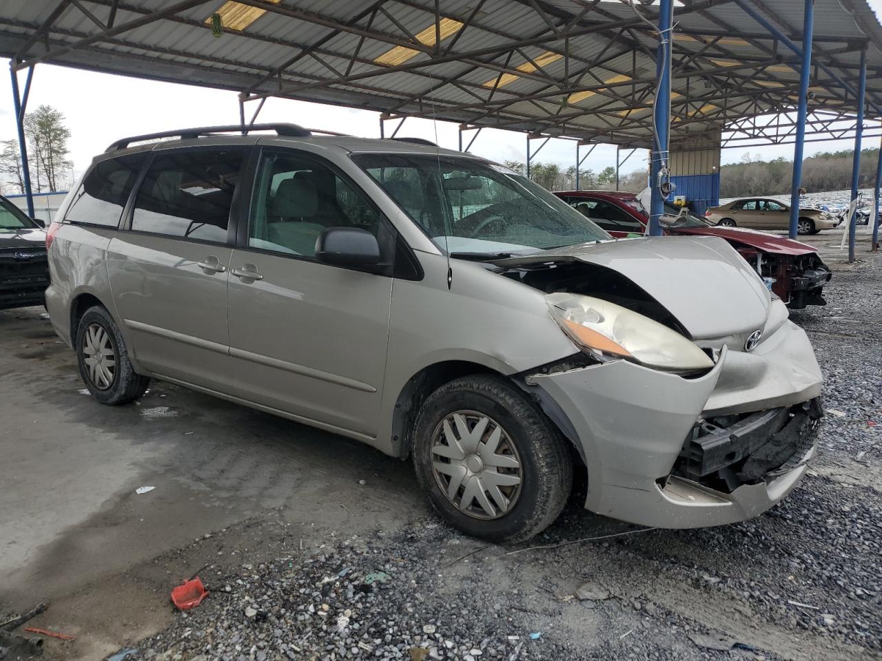 2010 Toyota Sienna VIN 5TDKK4CC6AS298746 Copart auction photo, front end damage thumbnail 4