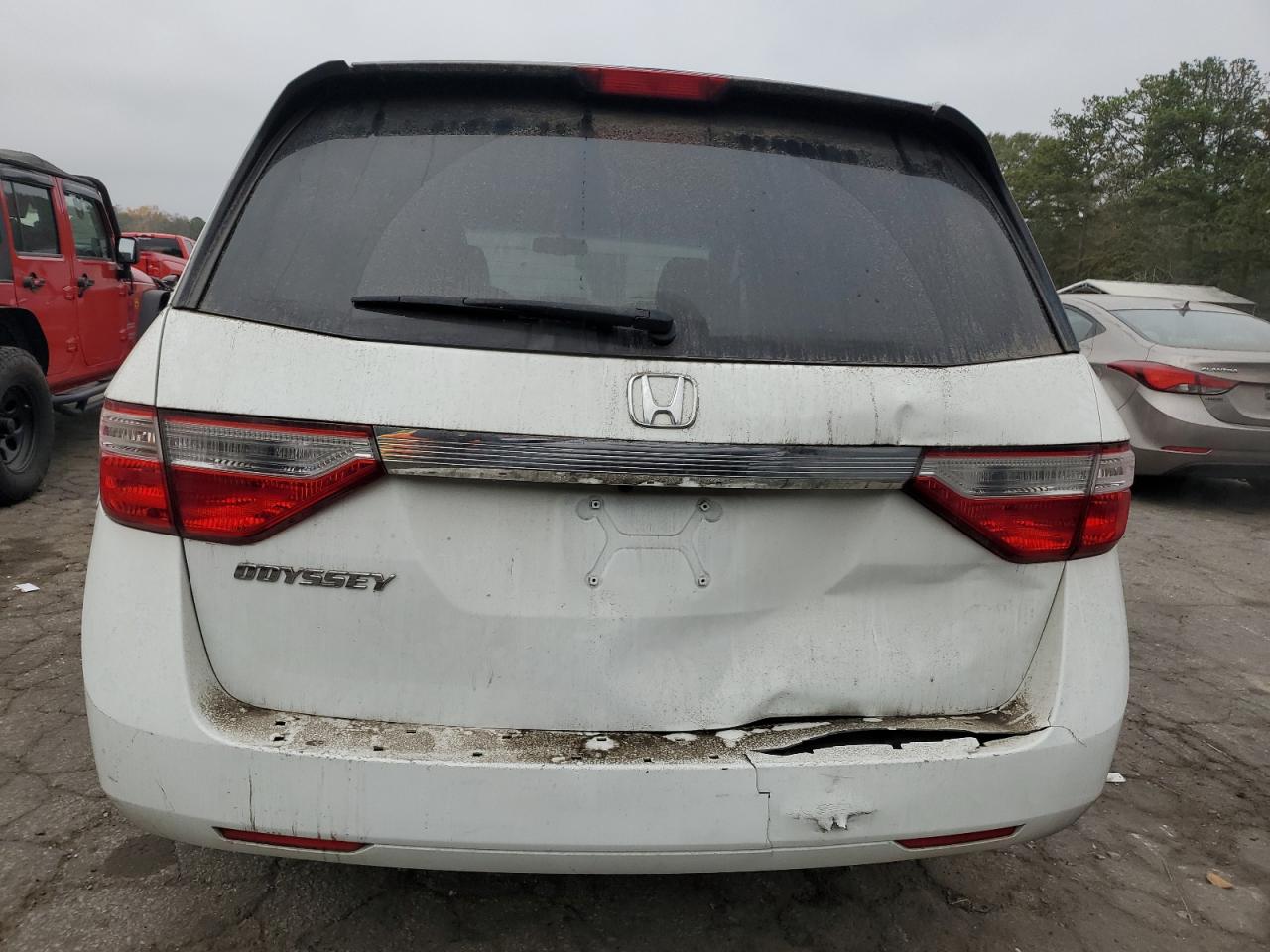 2012 Honda Odyssey VIN 5FNRL5H6XCB072947 Copart auction photo, all over / front end damage thumbnail 6