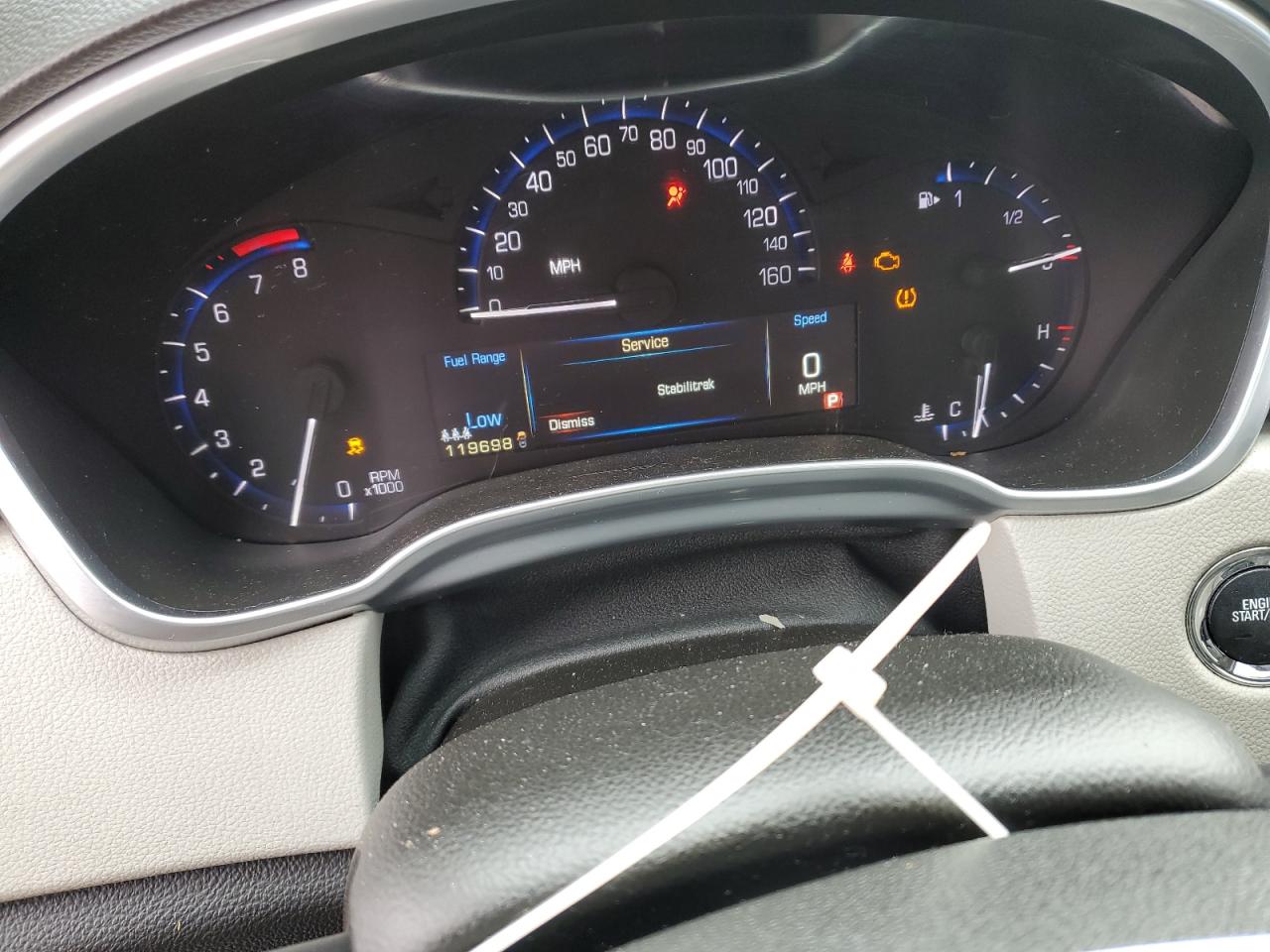 2013 Cadillac SRX VIN 3GYFNDE31DS515815 Copart auction photo, side damage thumbnail 9