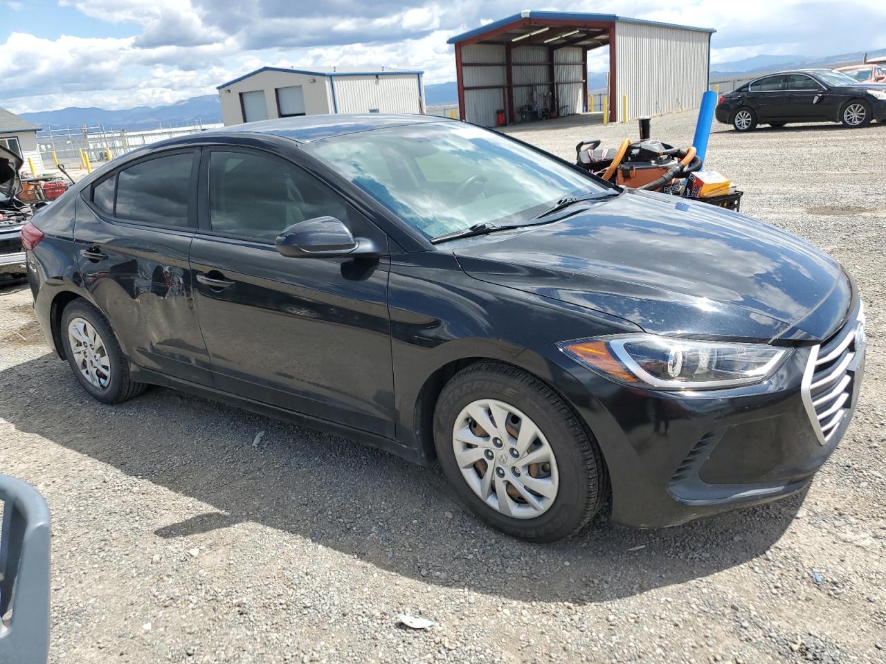 2017 Hyundai Elantra VIN KMHD74LF4HU424771 Copart auction photo, side damage thumbnail 4
