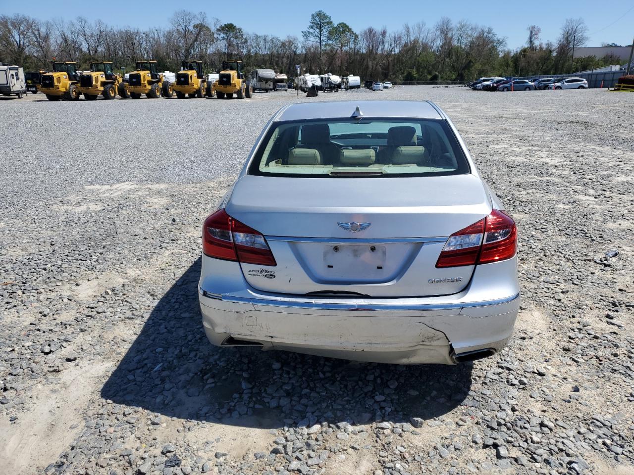 2013 Hyundai Genesis VIN KMHGC4DD7DU229263 Copart auction photo, front end / rear end damage thumbnail 6