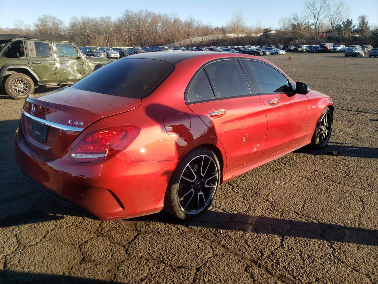 2017 Mercedes-Benz C-klasse VIN 55SWF6EB1HU190411 Copart auction photo, front end damage thumbnail 3