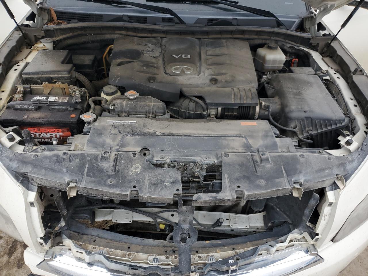 2012 Infiniti QX56 VIN JN8AZ2NF4C9517714 Copart auction photo, front end damage thumbnail 14