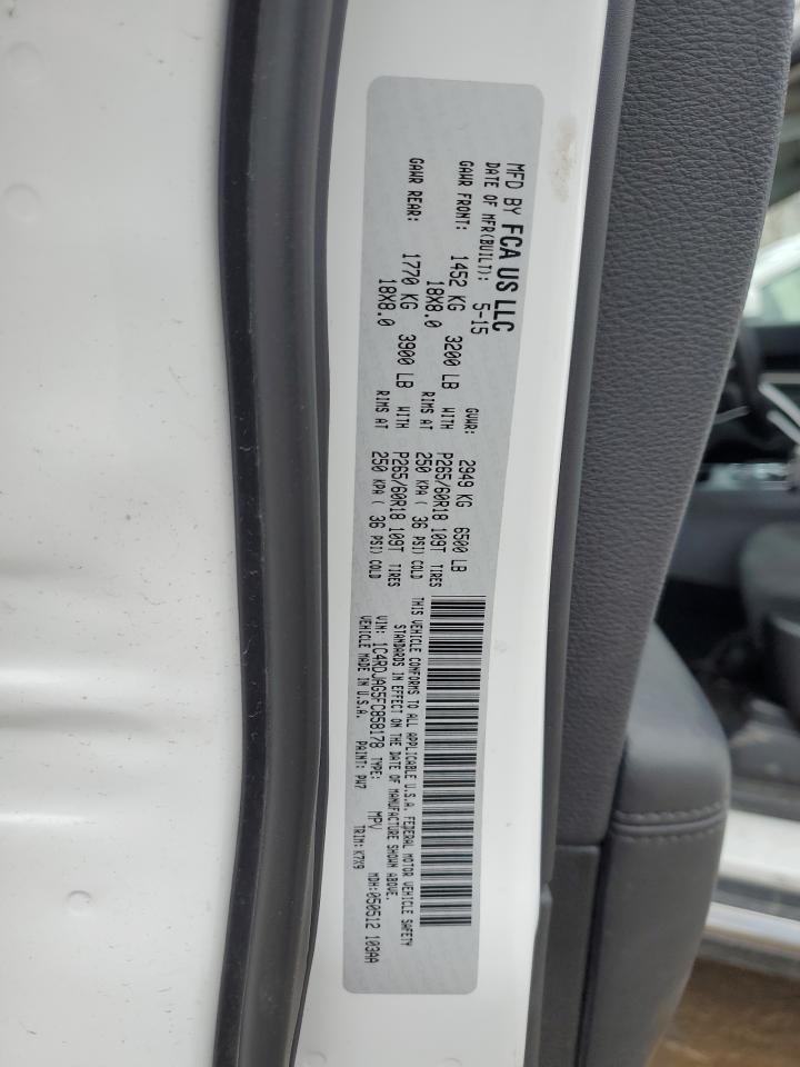 2015 Dodge Durango VIN 1C4RDJAG5FC858178 Copart auction photo, mechanical / minor dent/scratches damage thumbnail 13
