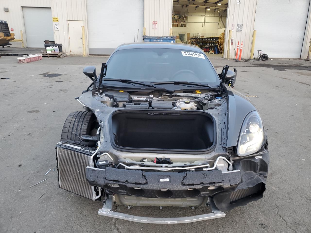 2021 Porsche Cayman VIN WP0AA2A80MS260202 Copart auction photo, all over damage thumbnail 5