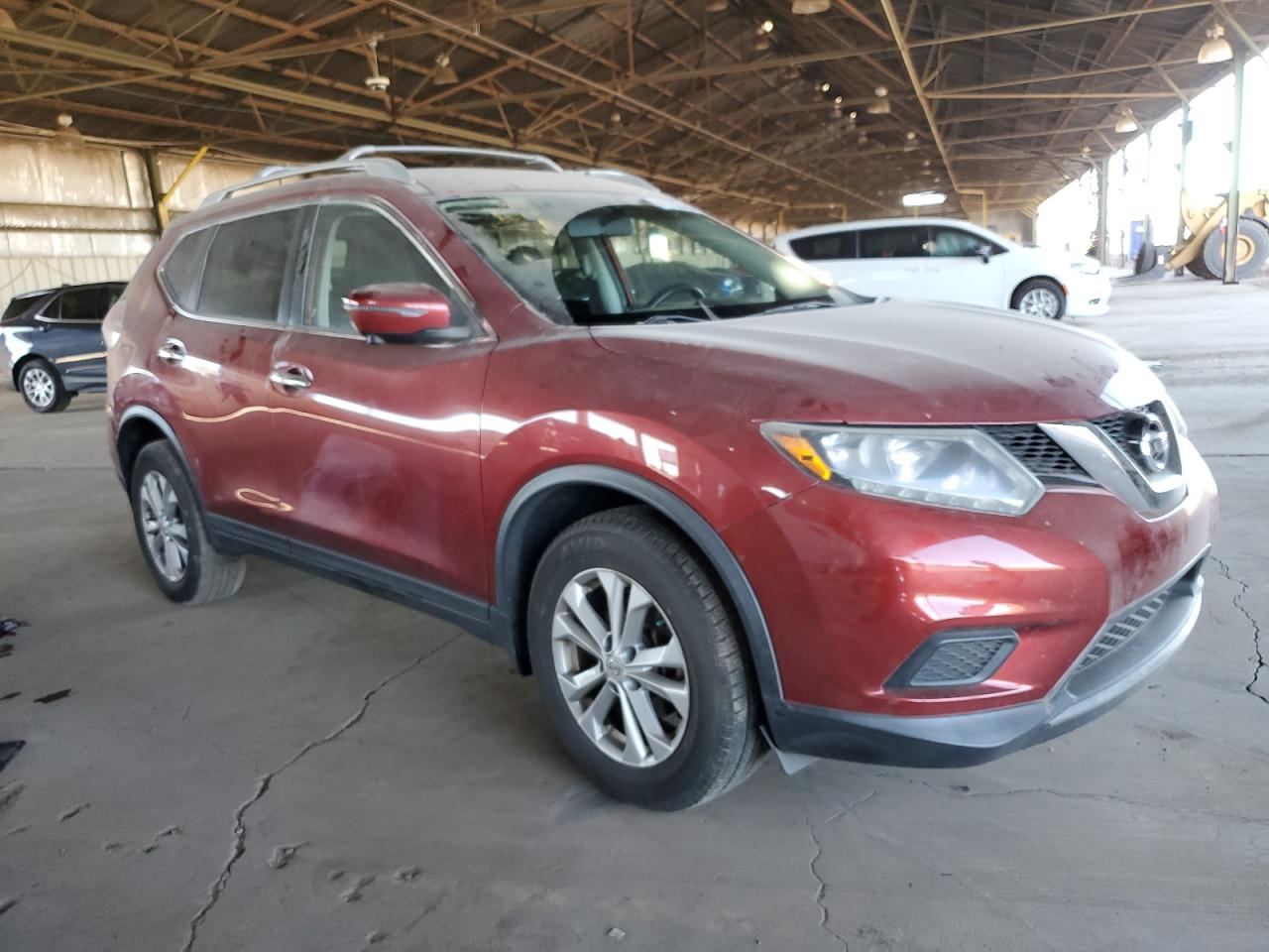 2016 Nissan Rogue VIN KNMAT2MV4GP611728 Copart auction photo, front end / side damage thumbnail 4