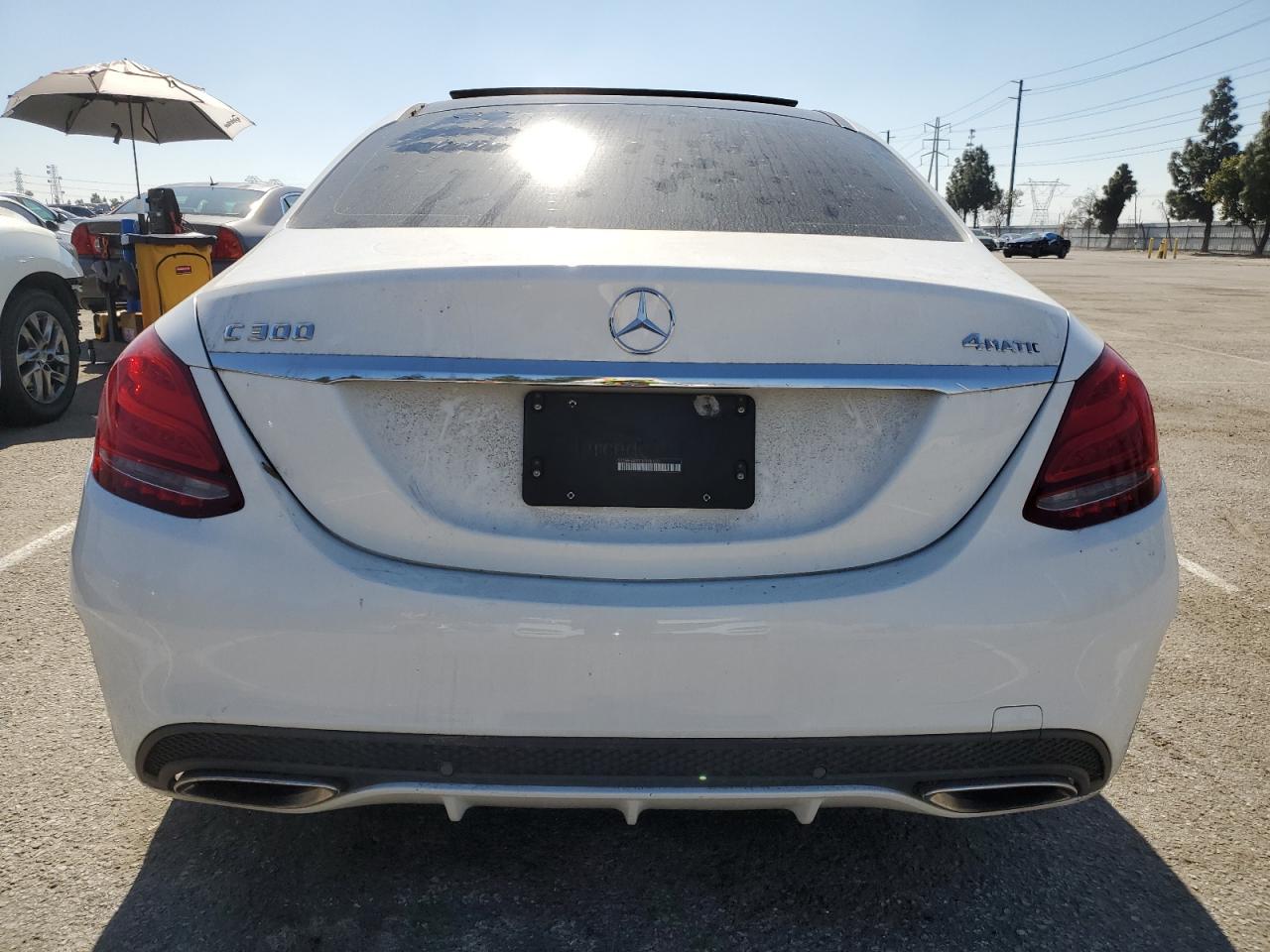 2015 Mercedes-Benz C-klasse VIN 55SWF4KB0FU018120 Copart auction photo, front end / side damage thumbnail 6
