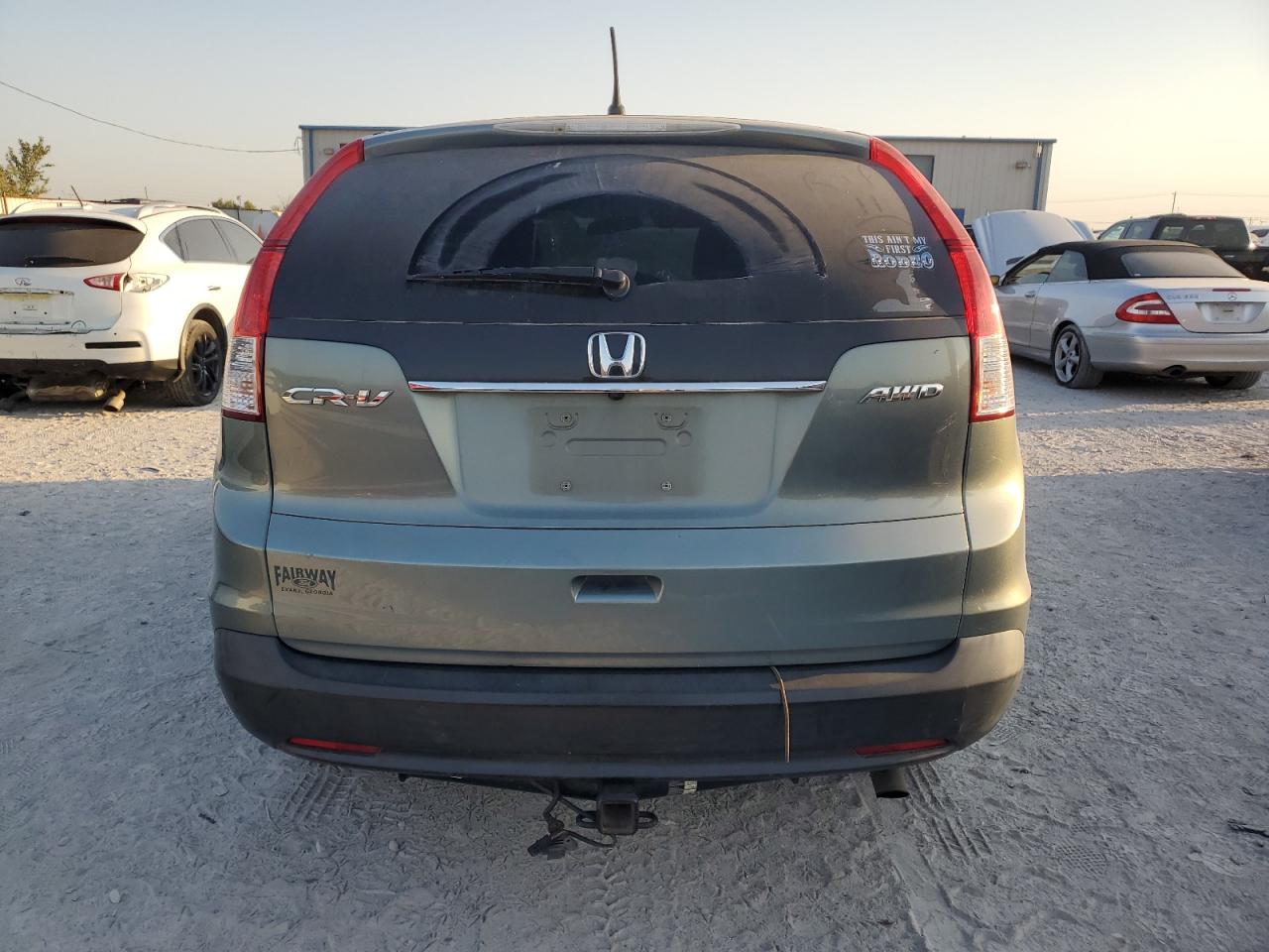 2012 Honda CR-V VIN 5J6RM4H55CL022799 Copart auction photo, front end / side damage thumbnail 6