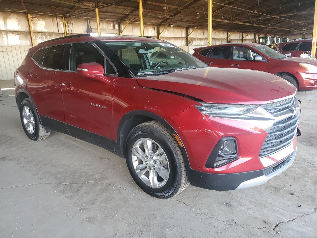 2019 Chevrolet Blazer VIN 3GNKBBRA8KS588209 Copart auction photo, front end / minor dent/scratches damage thumbnail 4