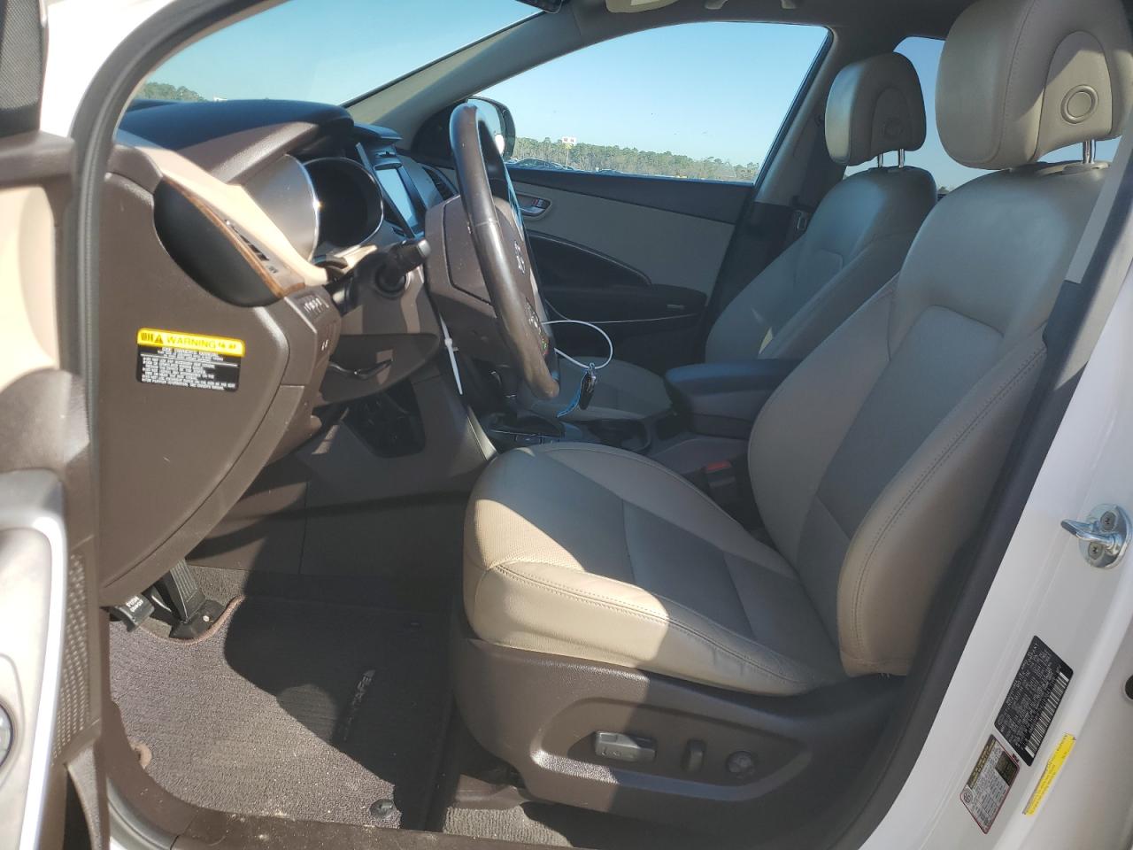 2017 Hyundai Santa Fe VIN KM8SR4HF7HU187641 Copart auction photo, mechanical / minor dent/scratches damage thumbnail 7