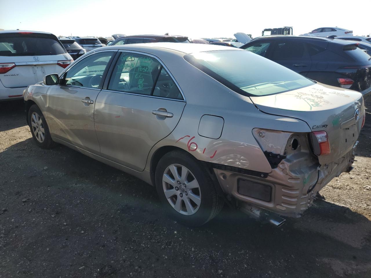 2007 Toyota Camry VIN 4T1BK46K67U503579 Copart auction photo, front end / rear end damage thumbnail 2