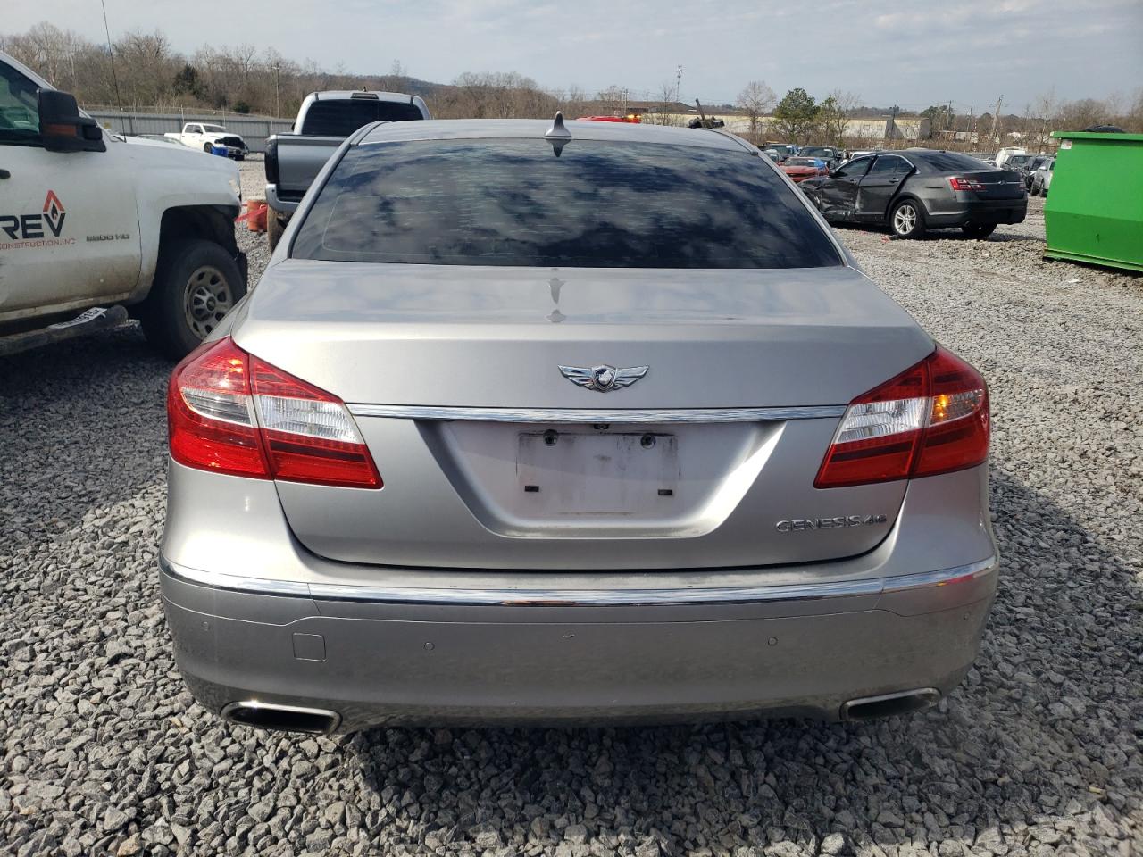 2012 Hyundai Genesis VIN KMHGC4DF3CU169420 Copart auction photo, front end damage thumbnail 6