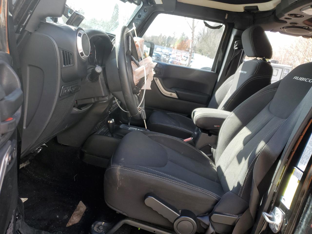 2014 Jeep Wrangler VIN 1C4BJWFG1EL195612 Copart auction photo, front end damage thumbnail 7